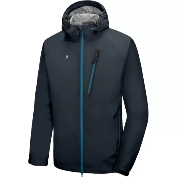Little Donkey Andy Men's Waterproof Rain Jacket Outdoor Lightweight Rain Shell Coat for Hiking,Golf,Travel