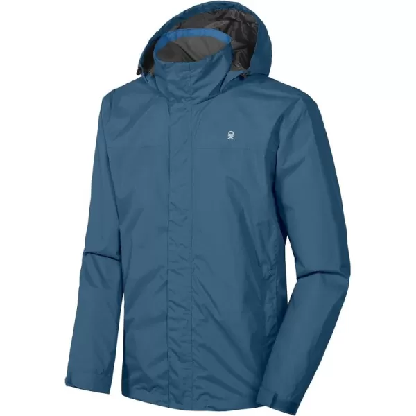 Little Donkey Andy Men's Waterproof Rain Jacket Outdoor Lightweight Rain Shell Coat for Hiking,Golf,Travel
