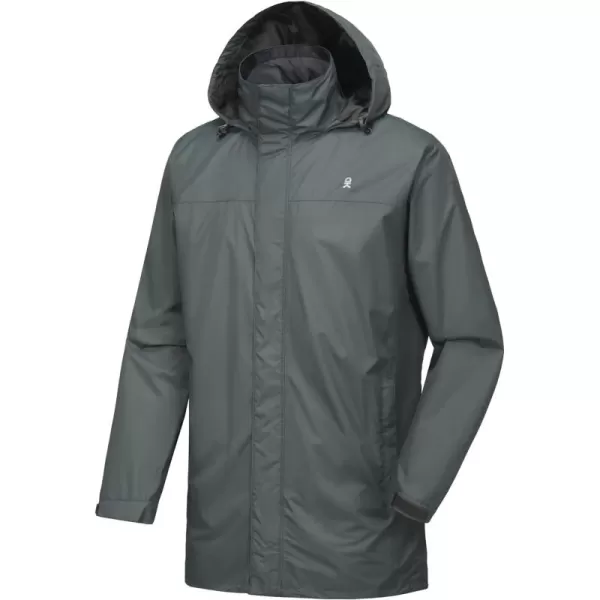 Little Donkey Andy Men's Waterproof Rain Jacket Outdoor Lightweight Rain Shell Coat for Hiking,Golf,Travel
