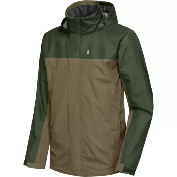Little Donkey Andy Men's Waterproof Rain Jacket Outdoor Rain Shell Coat for Hiking,Golf,Travel