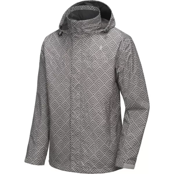 Little Donkey Andy Men's Waterproof Rain Jacket Outdoor Rain Shell Coat for Hiking,Golf,Travel
