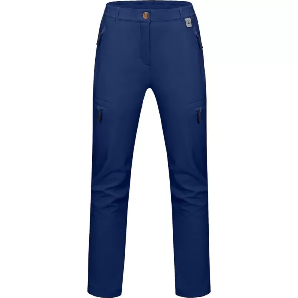 Little Donkey Andy Softshell Fleece Lined Cargo Pants for Women Water Resistance Outdoor Hiking Tactical Trousers