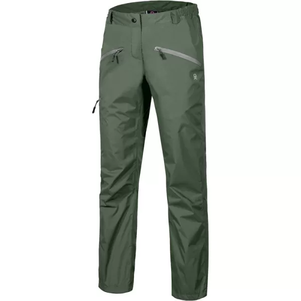 Little Donkey Andy Women's Lightweight Waterproof Rain Pants Breathable Hiking Pants for Outdoor Fishing