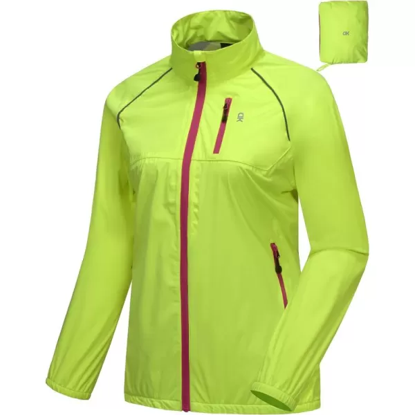 Little Donkey Andy Women's Rain Cycling Stretch Jacket with Hood, Windproof and Waterproof, Ultralight Packable