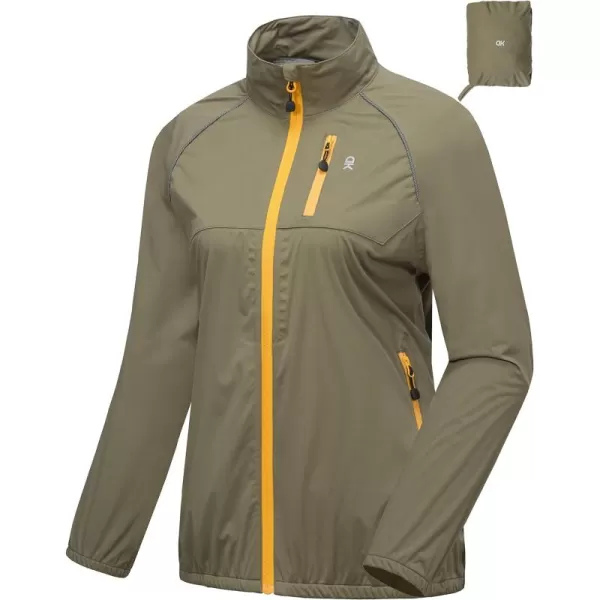 Little Donkey Andy Women's Rain Cycling Stretch Jacket with Hood, Windproof and Waterproof, Ultralight Packable