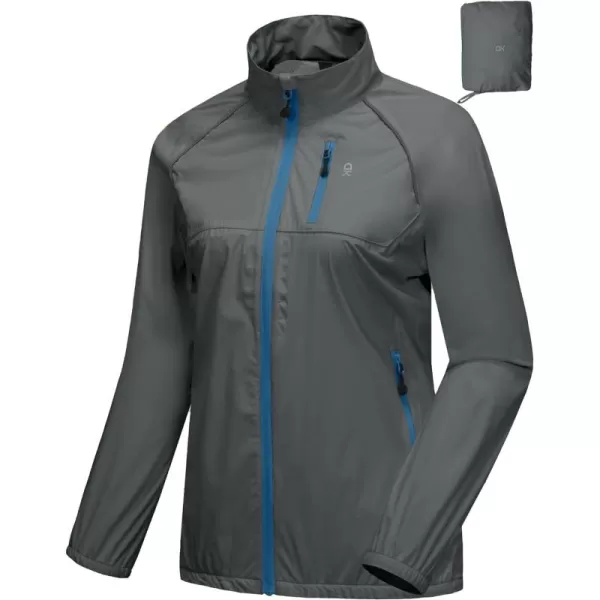 Little Donkey Andy Women's Rain Cycling Stretch Jacket with Hood, Windproof and Waterproof, Ultralight Packable