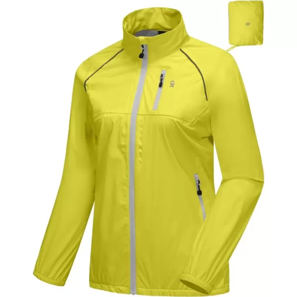 Little Donkey Andy Women's Rain Cycling Stretch Jacket with Hood, Windproof and Waterproof, Ultralight Packable