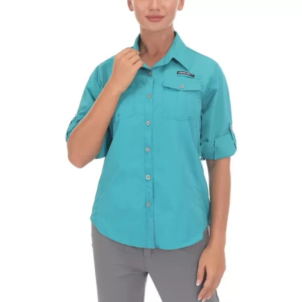 Little Donkey Andy Women's UPF 50+ UV Protection Shirt, Long Sleeve Fishing Shirt, Breathable and Fast Dry