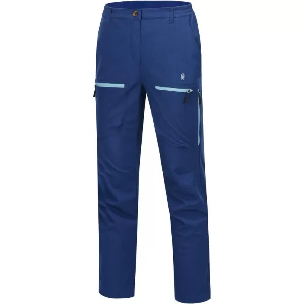 Little Donkey Andy Women's Windproof Hiking Cargo Pants Fleece Lined Water Repellent Ski Snow Softshell Pants