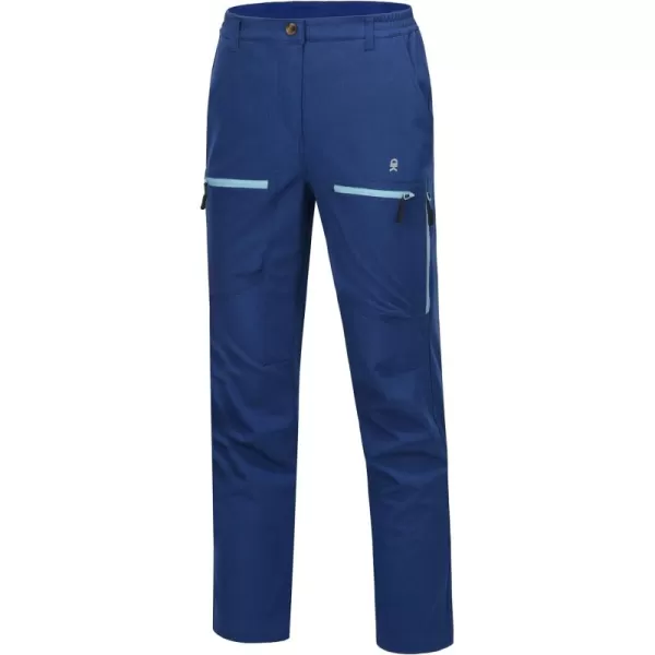 Little Donkey Andy Women's Windproof Hiking Cargo Pants Fleece Lined Water Repellent Ski Snow Softshell Pants
