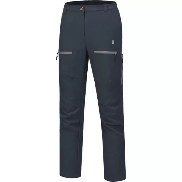 Little Donkey Andy Women's Windproof Hiking Cargo Pants Fleece Lined Water Repellent Ski Snow Softshell Pants