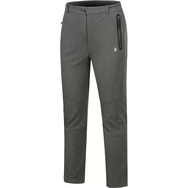 Little Donkey Andy Women's Windproof Hiking Cargo Pants Fleece Lined Water Repellent Ski Snow Softshell Pants