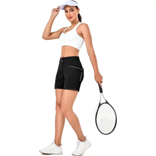 Little Donkey Andy 5 Inch Inseam Nylon Shorts for Women Stretch Quick Dry Shorts for Hiking Travel Casual