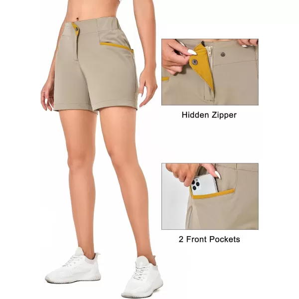 Little Donkey Andy 5 Inch Inseam Nylon Shorts for Women Stretch Quick Dry Shorts for Hiking Travel Casual