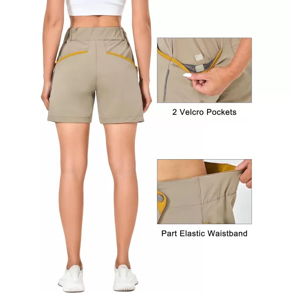 Little Donkey Andy 5 Inch Inseam Nylon Shorts for Women Stretch Quick Dry Shorts for Hiking Travel Casual