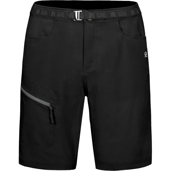 Little Donkey Andy Men's 10 Inch Quick Dry Cargo Shorts Stretch Lightweight Outdoor Hiking Shorts UPF 50