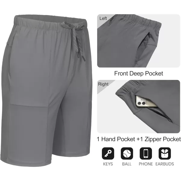 Little Donkey Andy Men's 10 Inch Quick Dry Cargo Shorts Stretch Lightweight Outdoor Hiking Shorts UPF 50