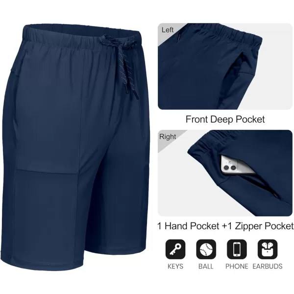 Little Donkey Andy Men's 10 Inch Quick Dry Cargo Shorts Stretch Lightweight Outdoor Hiking Shorts UPF 50