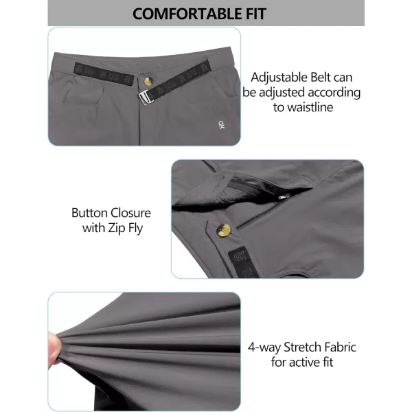Little Donkey Andy Men's 10 Inch Quick Dry Cargo Shorts Stretch Lightweight Outdoor Hiking Shorts UPF 50