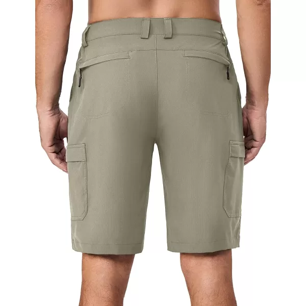 Little Donkey Andy Men's 10 Inch Quick Dry Cargo Shorts Stretch Lightweight Outdoor Hiking Shorts UPF 50