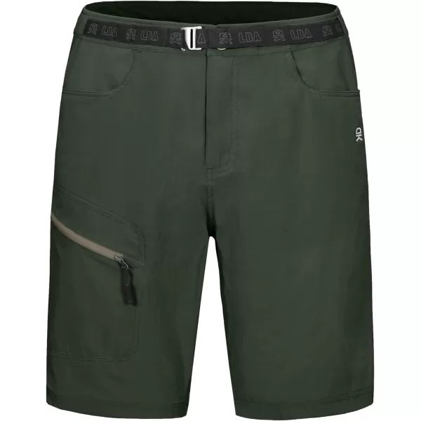 Little Donkey Andy Men's 10 Inch Quick Dry Cargo Shorts Stretch Lightweight Outdoor Hiking Shorts UPF 50
