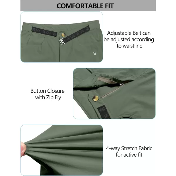 Little Donkey Andy Men's 10 Inch Quick Dry Cargo Shorts Stretch Lightweight Outdoor Hiking Shorts UPF 50