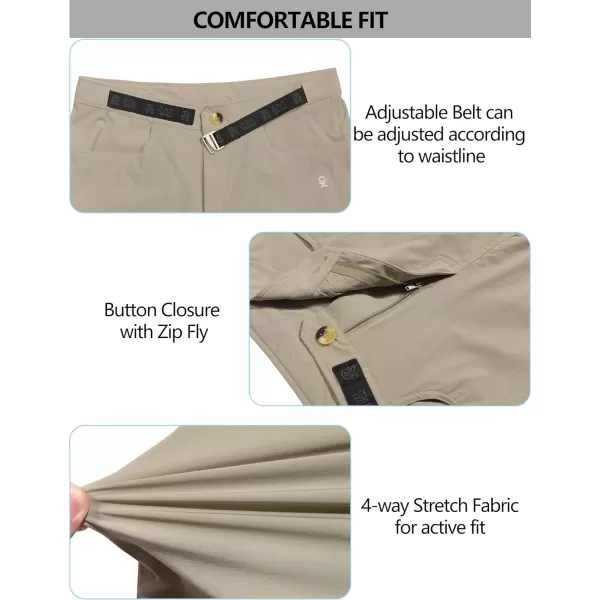 Little Donkey Andy Men's 10 Inch Quick Dry Cargo Shorts Stretch Lightweight Outdoor Hiking Shorts UPF 50