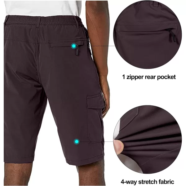 Little Donkey Andy Men's 11 Inch Quick Dry Bermuda Stretch Cargo Shorts Hiking Travel Golf