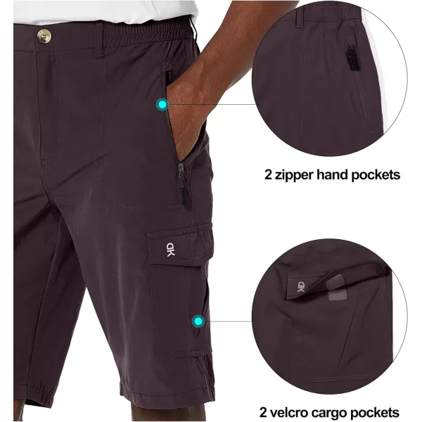 Little Donkey Andy Men's 11 Inch Quick Dry Bermuda Stretch Cargo Shorts Hiking Travel Golf
