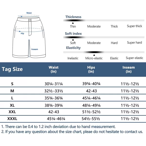 Little Donkey Andy Men’s 12 Inch Bermuda Shorts, UPF 50 Stretch Golf Shorts for Casual