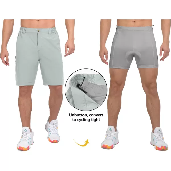 Little Donkey Andy Men's Cycling Shorts with Detachable Liner, Lightweight Padded Mountain Bike MTB Loose-fit
