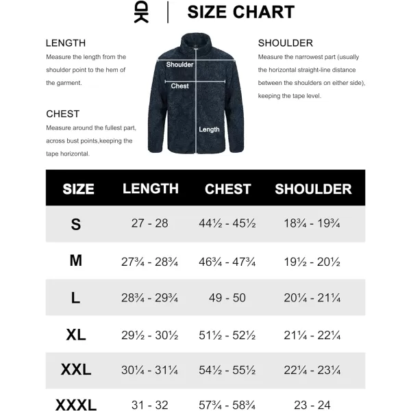 Little Donkey Andy Men's Fleece Jacket, Full Zip Insulation Winter Coat Long Sleeve