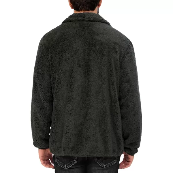 Little Donkey Andy Men's Fleece Jacket, Full Zip Insulation Winter Coat Long Sleeve