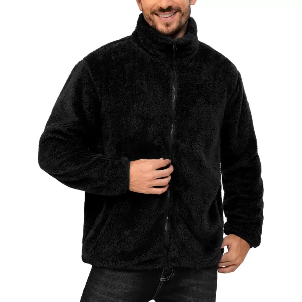 Little Donkey Andy Men's Fleece Jacket, Full Zip Insulation Winter Coat Long Sleeve