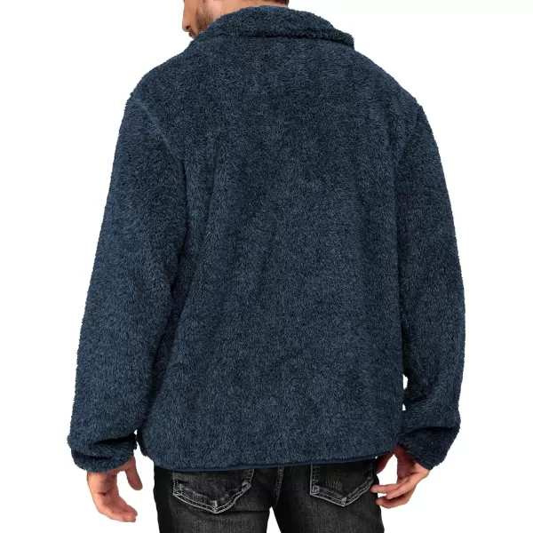 Little Donkey Andy Men's Fleece Jacket, Full Zip Insulation Winter Coat Long Sleeve