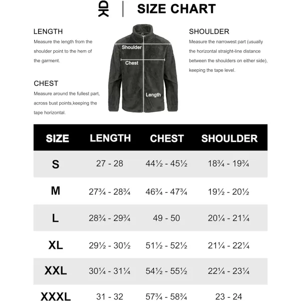 Little Donkey Andy Men's Fleece Jacket, Full Zip Insulation Winter Coat Long Sleeve