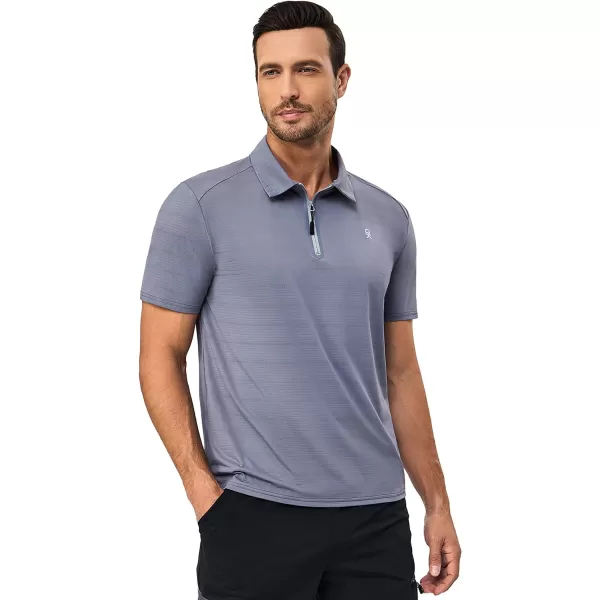 Little Donkey Andy Men's Golf Short Sleeve Polo Shirt with Quick Dry Stretch