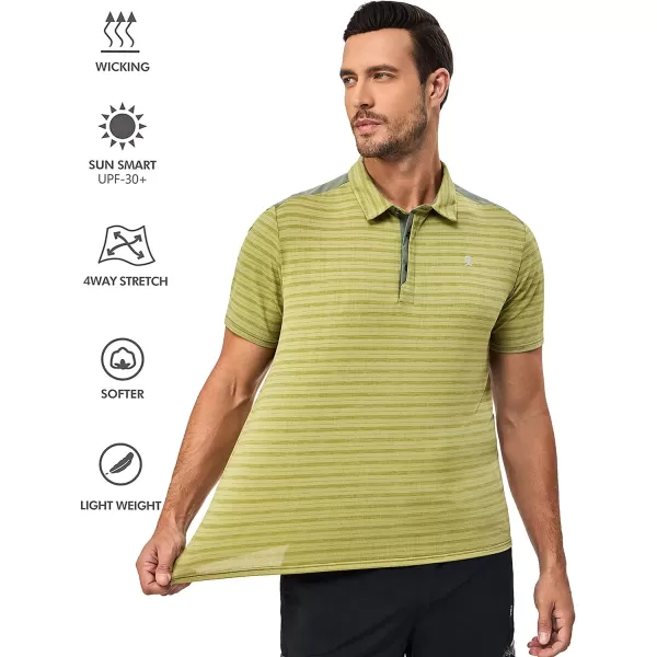 Little Donkey Andy Men's Golf Short Sleeve Polo Shirt with Quick Dry Stretch