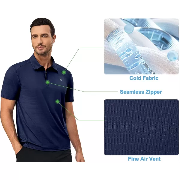 Little Donkey Andy Men's Golf Short Sleeve Polo Shirt with Quick Dry Stretch