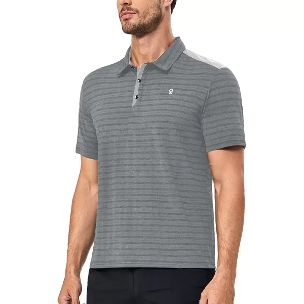 Little Donkey Andy Men's Golf Short Sleeve Polo Shirt with Quick Dry Stretch