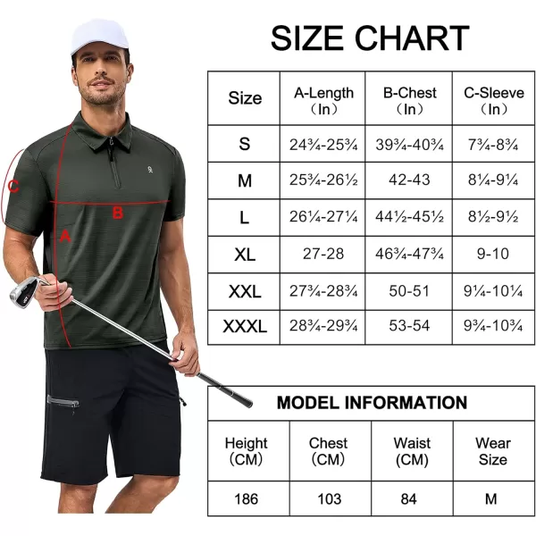 Little Donkey Andy Men's Golf Short Sleeve Polo Shirt with Quick Dry Stretch