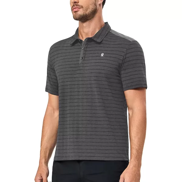 Little Donkey Andy Men's Golf Short Sleeve Polo Shirt with Quick Dry Stretch