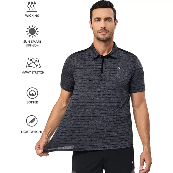 Little Donkey Andy Men's Golf Short Sleeve Polo Shirt with Quick Dry Stretch