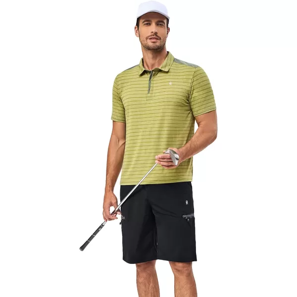 Little Donkey Andy Men's Golf Short Sleeve Polo Shirt with Quick Dry Stretch