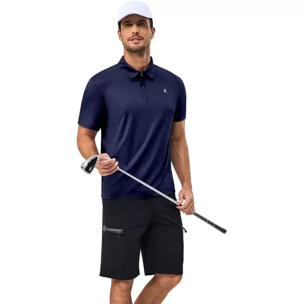 Little Donkey Andy Men's Golf Short Sleeve Polo Shirt with Quick Dry Stretch