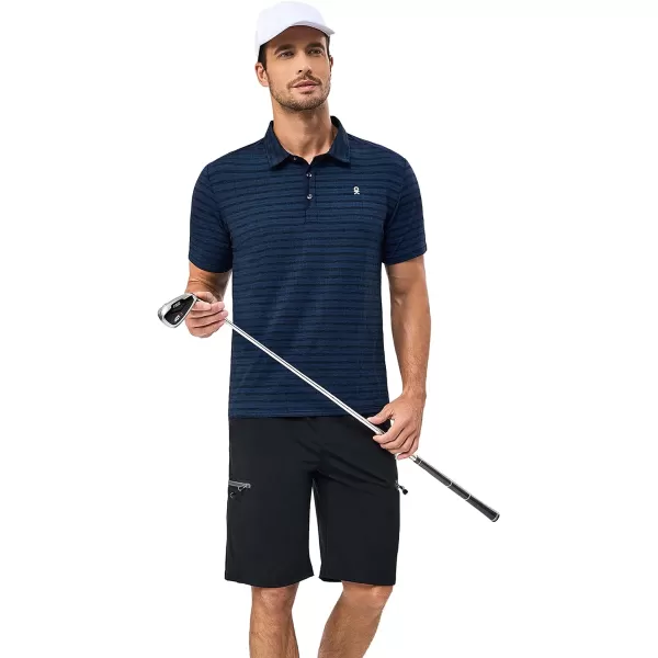 Little Donkey Andy Men's Golf Short Sleeve Polo Shirt with Quick Dry Stretch
