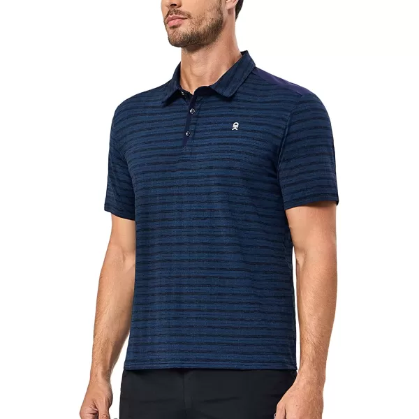 Little Donkey Andy Men's Golf Short Sleeve Polo Shirt with Quick Dry Stretch