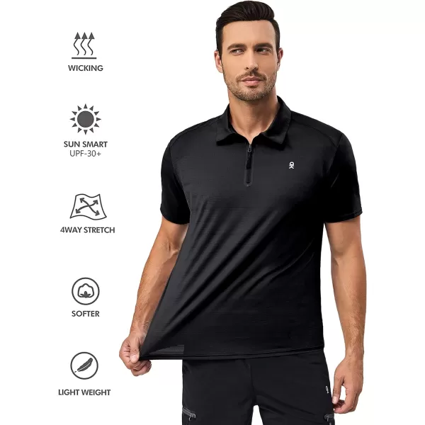 Little Donkey Andy Men's Golf Short Sleeve Polo Shirt with Quick Dry Stretch