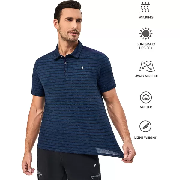 Little Donkey Andy Men's Golf Short Sleeve Polo Shirt with Quick Dry Stretch