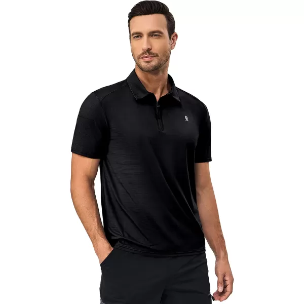 Little Donkey Andy Men's Golf Short Sleeve Polo Shirt with Quick Dry Stretch